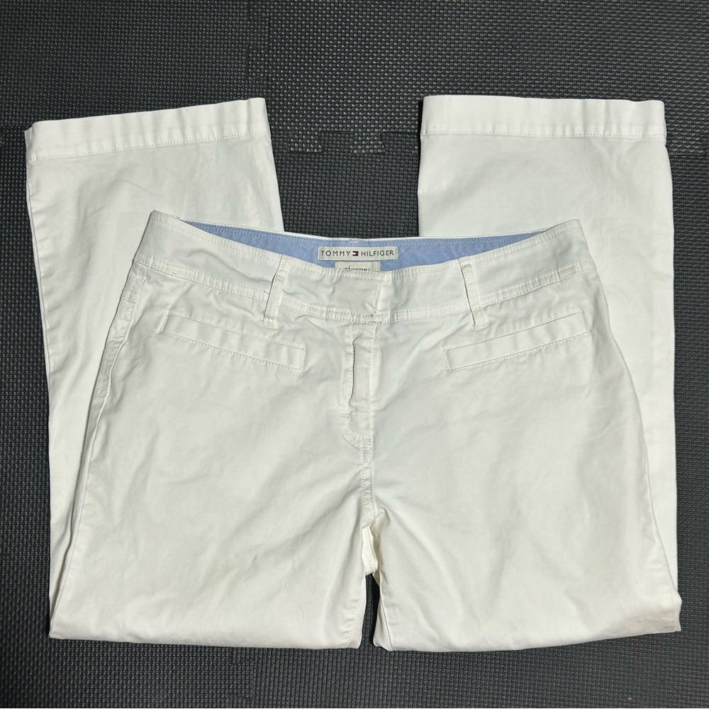 Tommy Hilfiger White Stretch Janie Fit, 8 - Picture 3 of 11